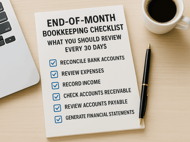 Monthly Bookkeeping Checklist for Small Businesses